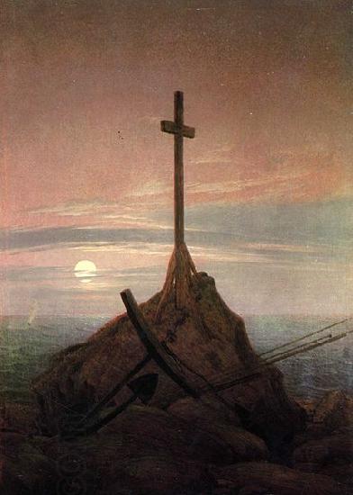 Caspar David Friedrich Cross Beside The Baltic oil painting picture